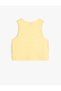 Tank Top Sleeveless Printed Ribbed Cat Printed Cotton - 2