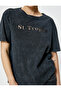 St. Tropez T-Shirt with Window Detail Pale Effect Short Sleeve Crew Neck Cotton - 5