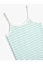Pencil Dress Thin Straps Ribbed - 5
