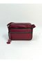 Genuine Leather, Medium Size, Claret Red, Crossbody, Women's Shoulder Bag 23*18*8 cm