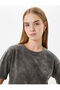 Cotton Oversize T-Shirt - Short Sleeve, Crew Neck, Pale Effect