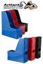 Orange Magazine Holder Disassembled Plastic 2 Pcs Plastic Box Folder Magazine Holder A4 File and Desk Organize - 4