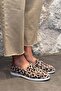 Vayne Beige Leopard Patterned Genuine Leather Flat Sole Women's Ballerinas - 5