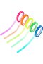 5 Rolls Multicolor Writable Sticky Note, Removable Highlighter Marking Tape , See Through Index L... - 6