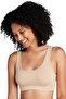 Women's Thick Strap Padded Bustier Half Tank Top Bra Set of 3 - 5