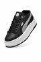 Platform Sole Black Metallic Women's Leather Shoes - 6