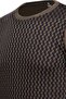 Men's Crew Neck Knitwear Brown Sweater Patterned Steel Knit Classic Fit - 5006C - 4