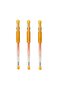 UNIBALL SIGNO NEEDLE (0.38") NEEDLE TIP GEL PEN GOLD YELLOW (Three Pieces)