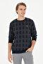 Men's Navy Blue Sweatshirt 50270835 -Vr033 - 3