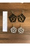 Temalı Tasarım Küpe Çift Set - 3