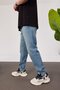 Men's Jean Pants 16384 Stonewashed Blue Boyfriend - 2