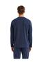 Men's Long Sleeve Navy Blue Pajama Set C4T8N5O04 - 4