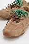 SERENA Beige Suede Genuine Leather Women's Sneakers - 3