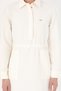 Women's White-Black Stone Woven Dress - 6