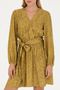 Women's Neon Yellow Woven Dress 50271175-Vr168 - 6