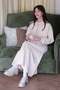 Cream 2 Yarn Dress & Cardigan Set - 4