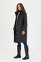 Women's Black Coat 50271204-Vr046 - 3