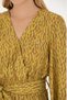 Women's Neon Yellow Woven Dress 50271175-Vr168 - 7