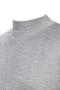 Men's Knitwear Gray Sweater Half Turtleneck Winter Woven Steel Knit - 4
