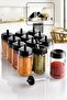12-Piece Spice Jar Set with Lid, Spoon and Label 300 ml Glass Spice Set - 3