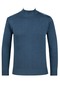 Men's Half Turtleneck Knitwear Petrol Sweater Patterned Steel Knit Classic Fit