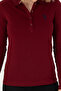 Women's Burgundy Basic Polo Neck Sweatshirt 50271573 -Vr014 - 6