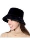 3 Pieces of Stylish Women's Plush Bucket Fisherman Bucket Winter Hat Set of 3 - 7