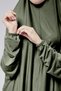 Women's Two-Piece Prayer Dress with Headscarf, Organic Cotton, Elastic Sleeves, Non-Slip Skirt, Combed Cotton, Hijab - 6