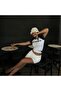 White Raglan Sleeve Racing ARM Short Sleeve Crop - 2