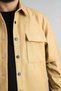 Men's Beige Seasonal Casual Scuba Coated Sports Cut Coat Snap Jacket Shirt - 4