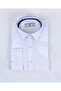 Boy's Shirt Long Sleeve Self Patterned White - 4
