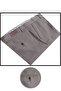 Men's Soil Brown Classic Cut Woven Dobby Pocket Seasonal Linen Trousers - 3