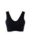 Black Seamless Women's Padded Bra Corset - 704