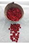 Brick Color 1.4 cm Diameter Polyester Button 30 Pieces.