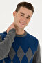 Men's Gray Melange Sweater 50272102-Vr086 - 2