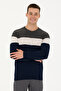 Men's Navy Blue Sweater 50272119 -Vr033 - 3