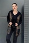 Hooded Leopard Patterned Cardigan with Pockets