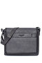 Gray Adjustable Strap Zipper Closure Men's Messenger Bag - Portfolio Bag 01Pc00112