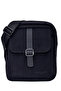 Black Adjustable Shoulder Strap Four-Pocket Men's Handbag - Portfolio Bag - Clutch 01Pc00102