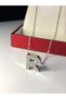 Letter R Three-Dimensional White Steel Women's Necklace in Light Box • for Lover • for Wife • for Mother • for Friend Necklace - 2