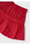 3-9 Years Old Girl's Poplin Skirt Red - 4