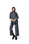 Hooded Zippered Glitter Knitwear Set-Black Glitter