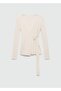 Corded Cardigan with Buckle - 3