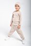 Cotton Ribbed 3-Piece Set Baby and Kids Set Beige - 2