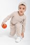 Cotton Ribbed 3-Piece Set Baby and Kids Set Beige - 3
