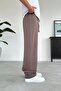 Brown Rope Detail Knitted Baggy Trousers - 2