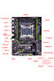 Motherboards QIYIDA X99 Motherboard LGA 2011-3 E5 A99 Supports 4 Channels Xeon E5 full range of CPU - 6
