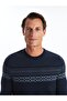 Crew Neck Long Sleeve Men's Knitwear Sweater - W42154Z8 - 3