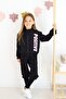 Girl's Rib Model Zippered Tracksuit Set - 6