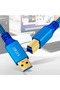 كابل بيانات USB 3.0 بطول 2 متر من النوع A إلى B، نحاس نقي، عالي السرعة لنقل البيانات، مناسب للطابعات والكمبيوتر. - 2
